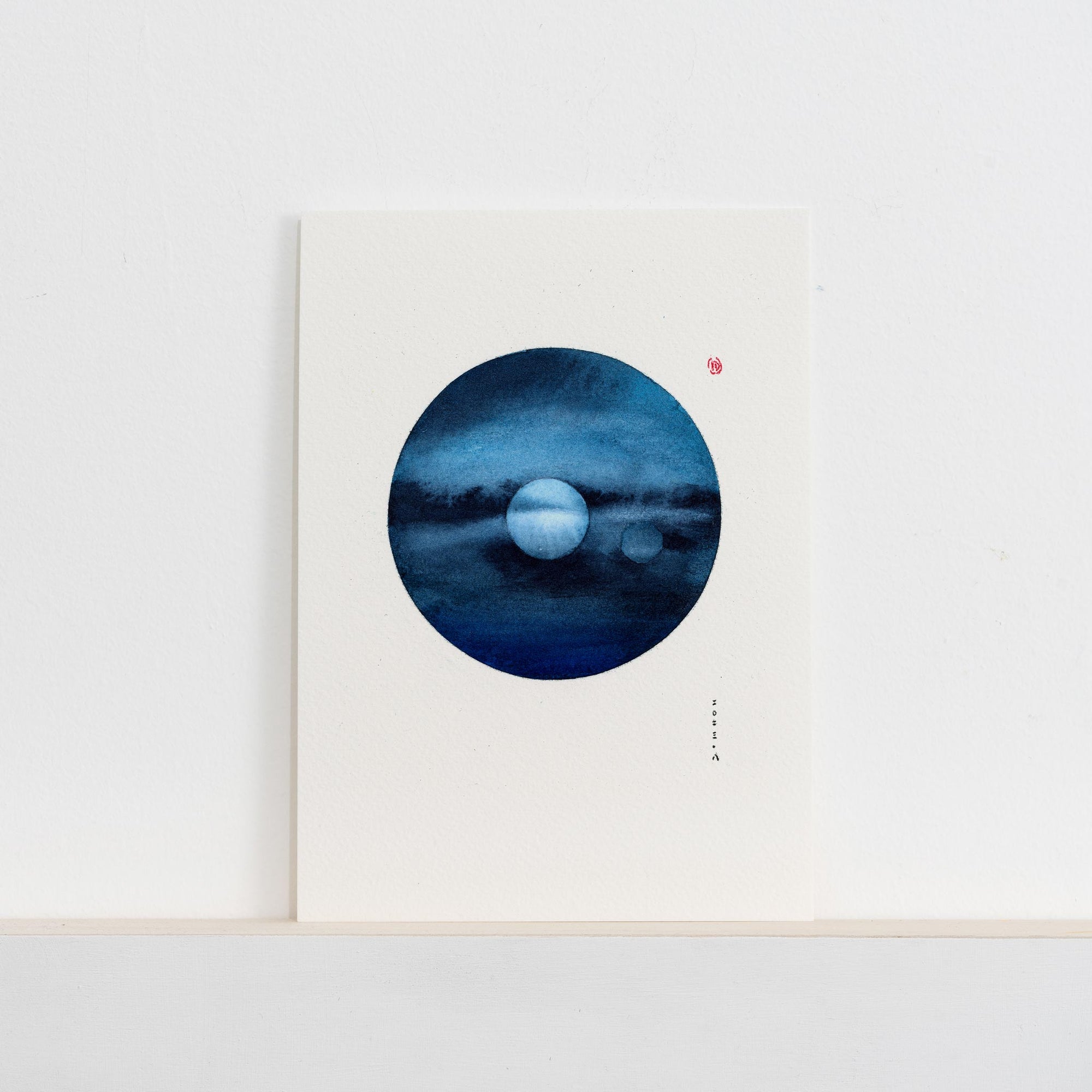 1Q84 Two moons #6- 5x7” Moon Gate