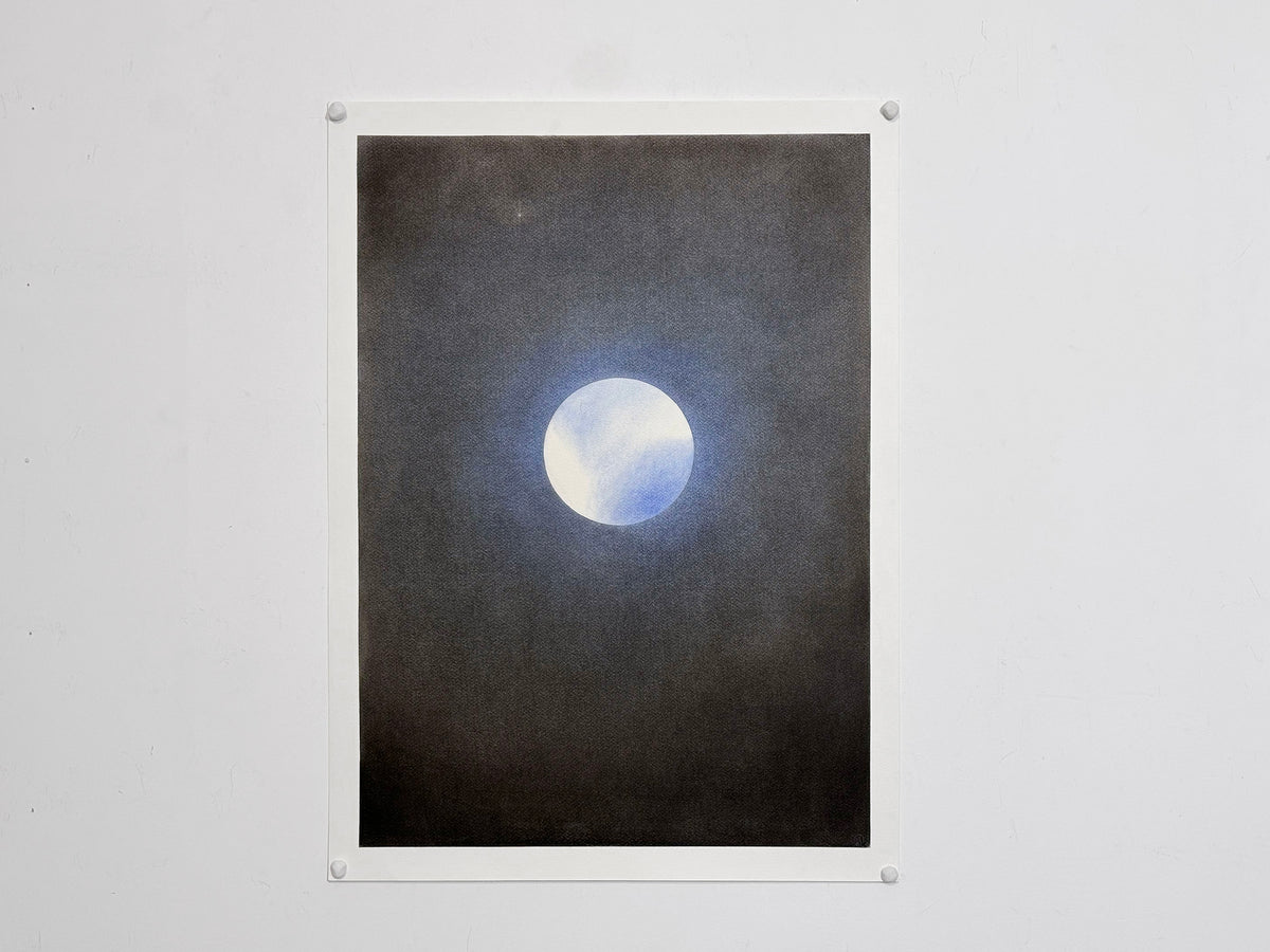 Charcoal Pastel Moon #1