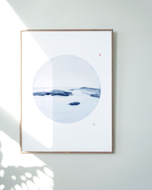 Howe Sound watercolour art print