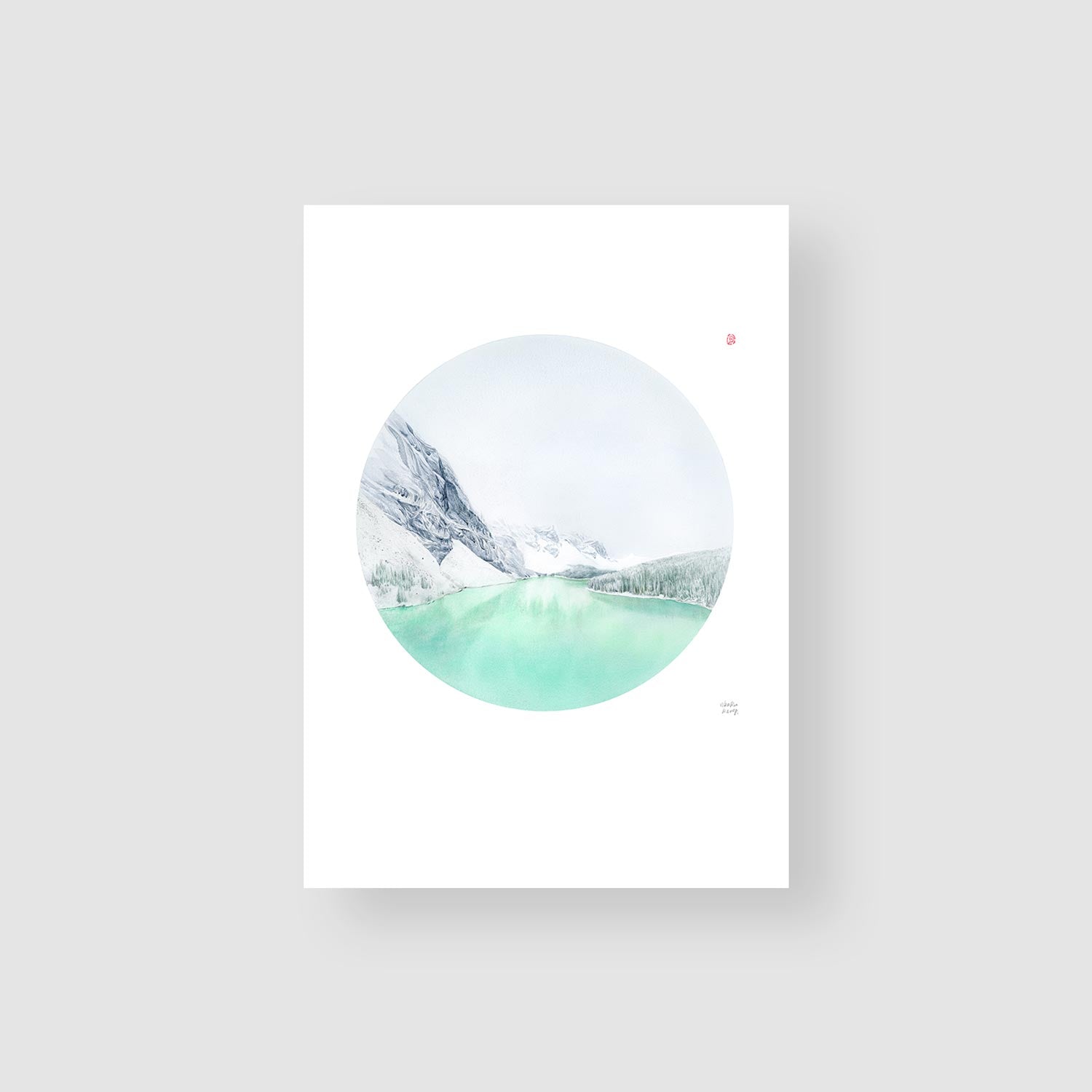 Moraine Lake - Watercolour art prints