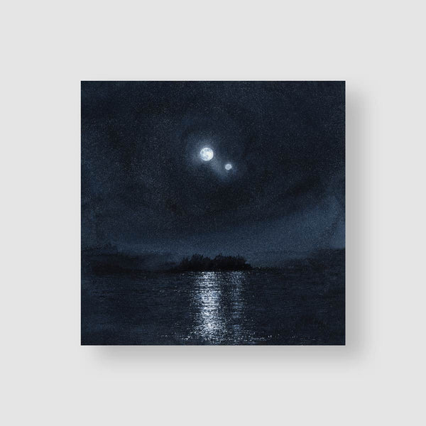 1Q84 Haruki Murakami Vancouver Island-Watercolour art print