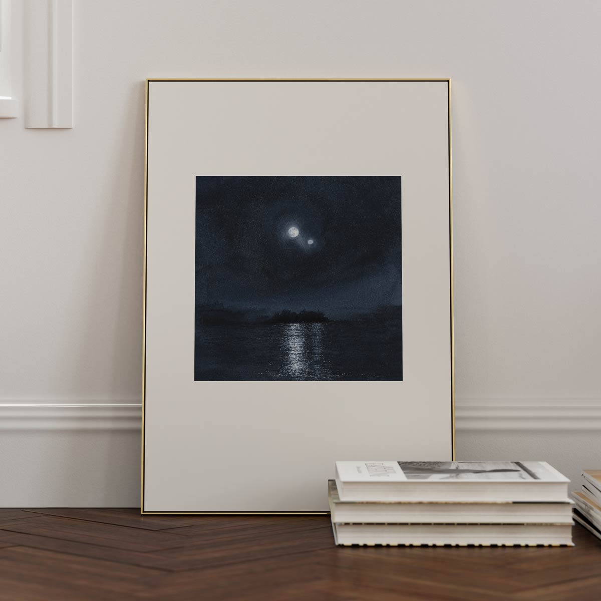1Q84 Haruki Murakami Vancouver Island-Watercolour art print