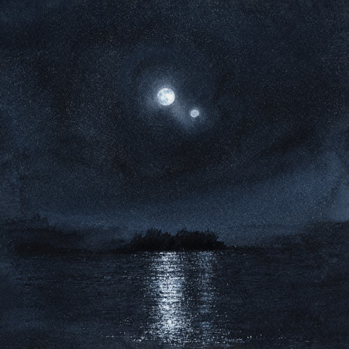 1Q84 Haruki Murakami Vancouver Island-Watercolour art print