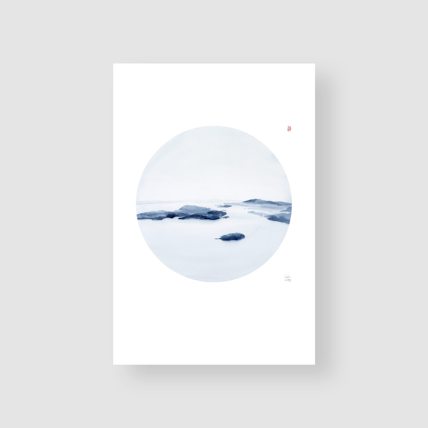 Howe Sound watercolour art print