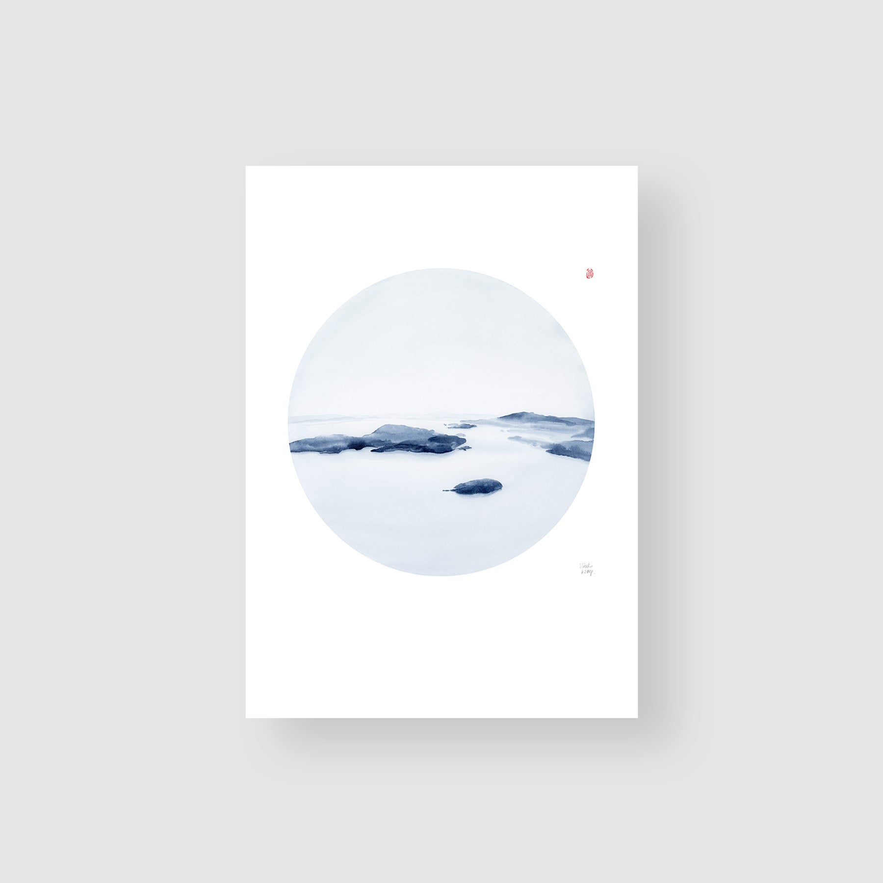 Howe Sound watercolour art print