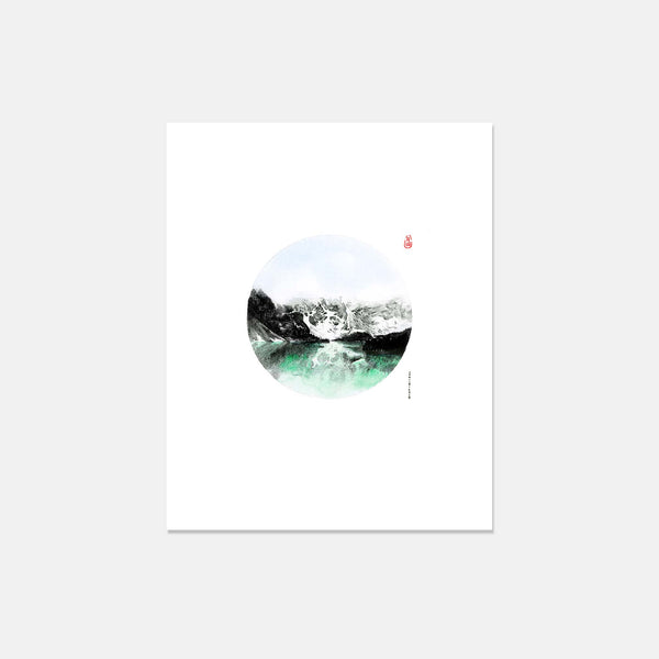 JAN19, Moraine Lake watercolour print