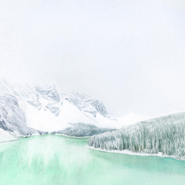Moraine Lake - Watercolour art prints