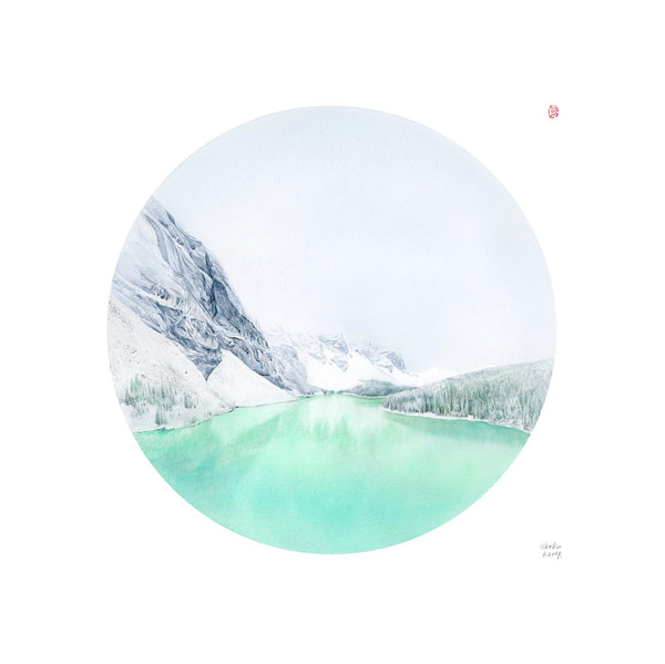 Moraine Lake - Watercolour art prints